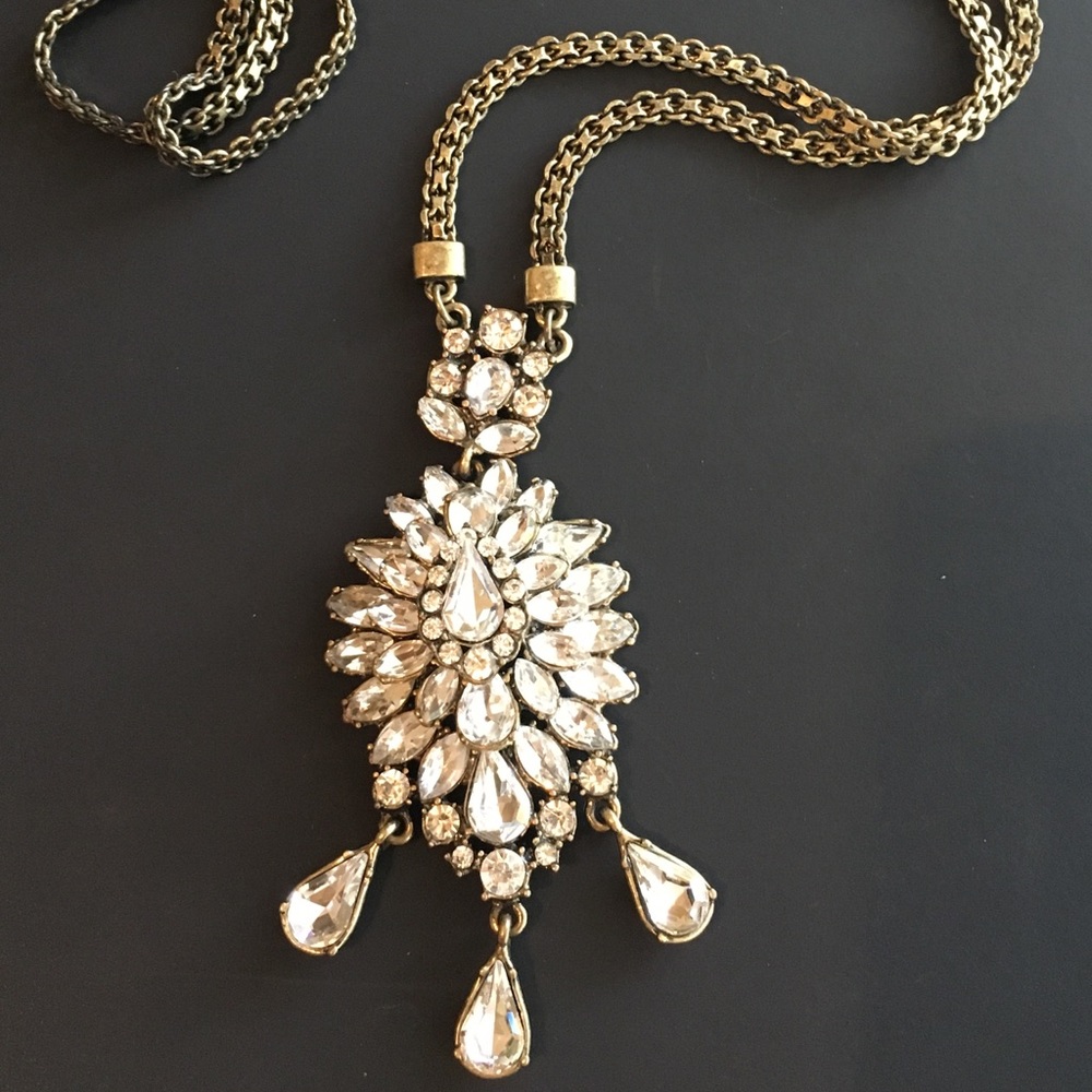 Bella & Jack Crystal Glass Statement Necklace